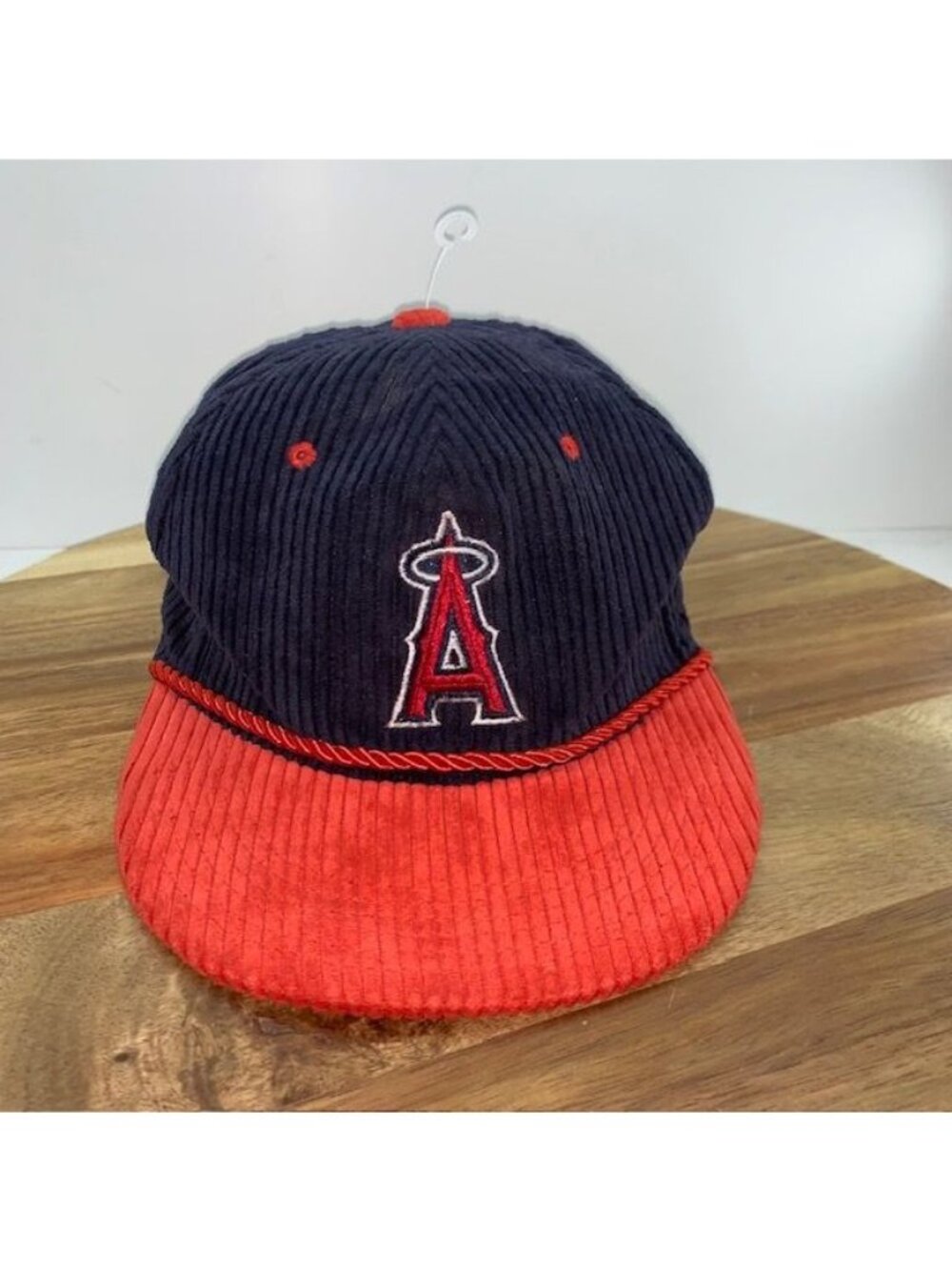 LOS ANGELES ANAHIEM ANGELS SNAPBACK CAP HAT CORDUROY MLB SIXTH MAN FARMER JOHN